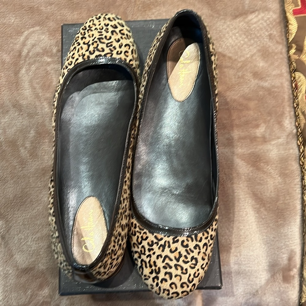 Cole Hahn Air Bria Leopard Ballet flats with Nike Air technology